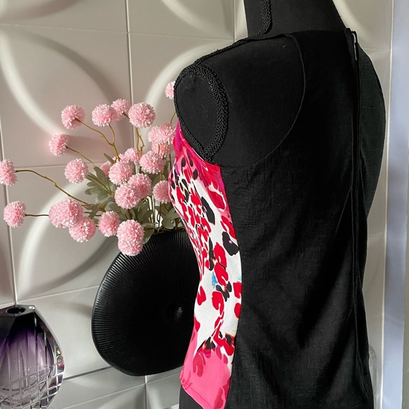 Bebe Women's Abstract Leopard Print Colorful Tank Top Size Small - Picture 6 of 8